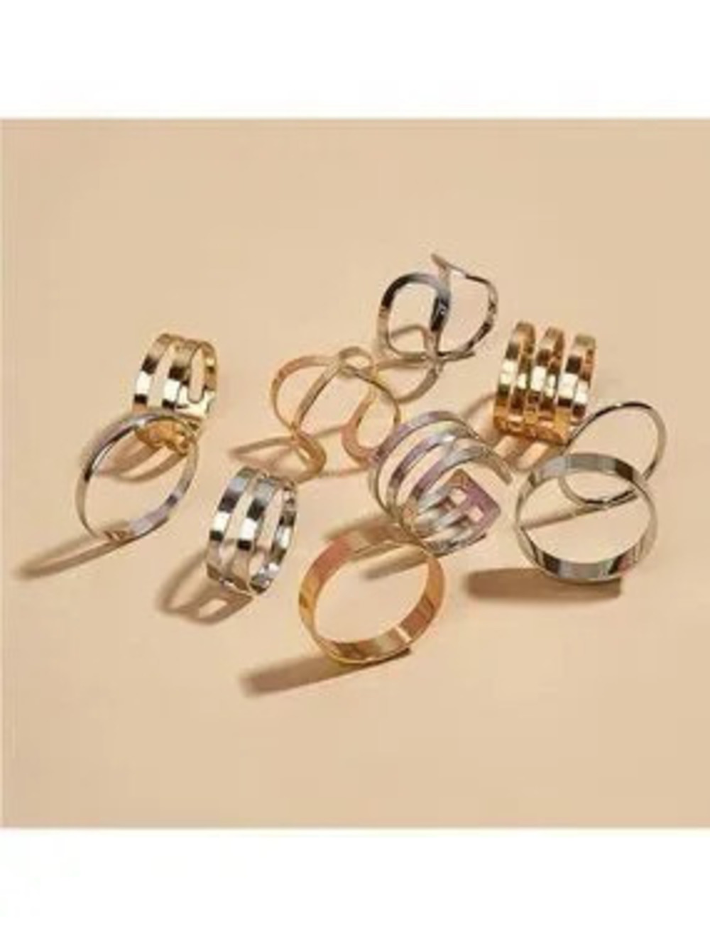 Multi 3/$30 Colored 10pc Ring Set